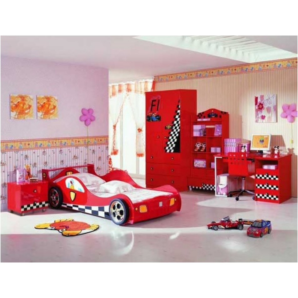 Car Bed Set – Red Racing
