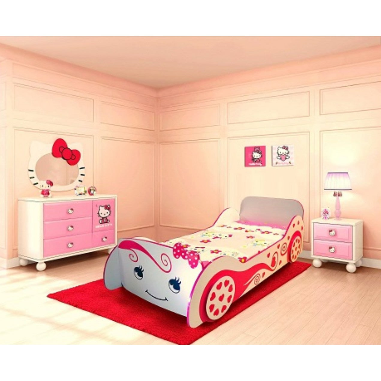 Car Bed Set – Smiley Baby