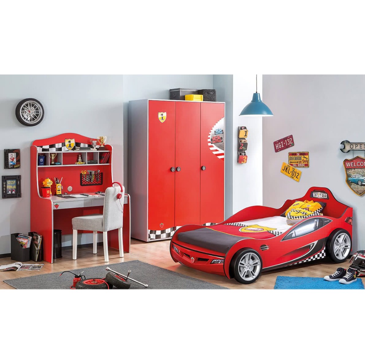 Car Bed Set – Red Sports