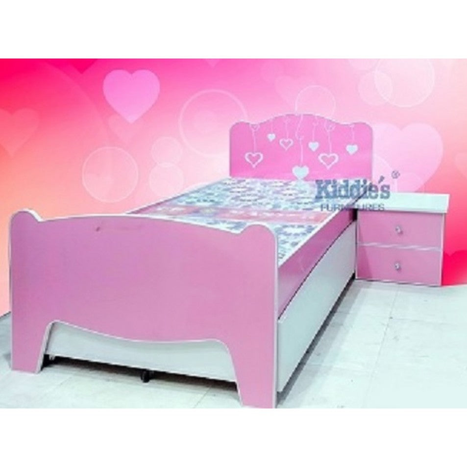 Single Bed – Pink Hearts Double