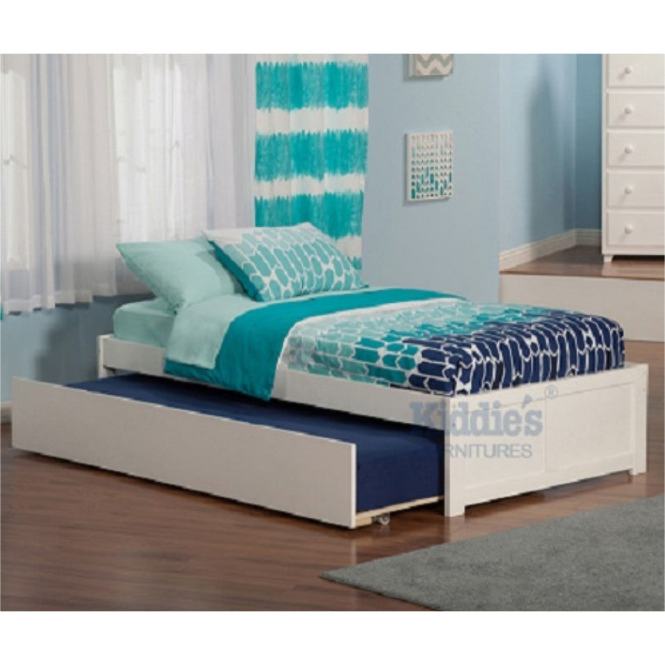 Single Bed – Elegant White Double