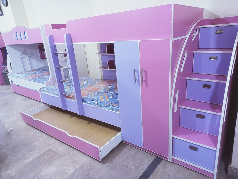 Bunk Bed – Pink & Blue