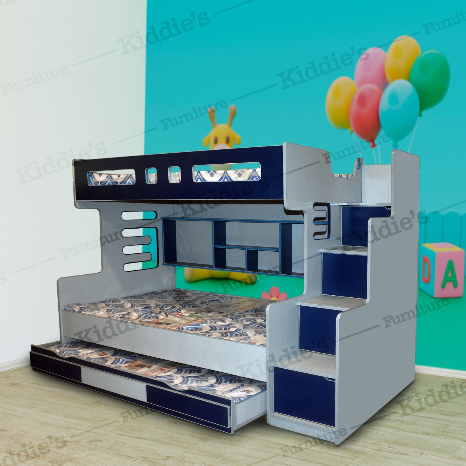 Bunk Bed – Blue Sharp