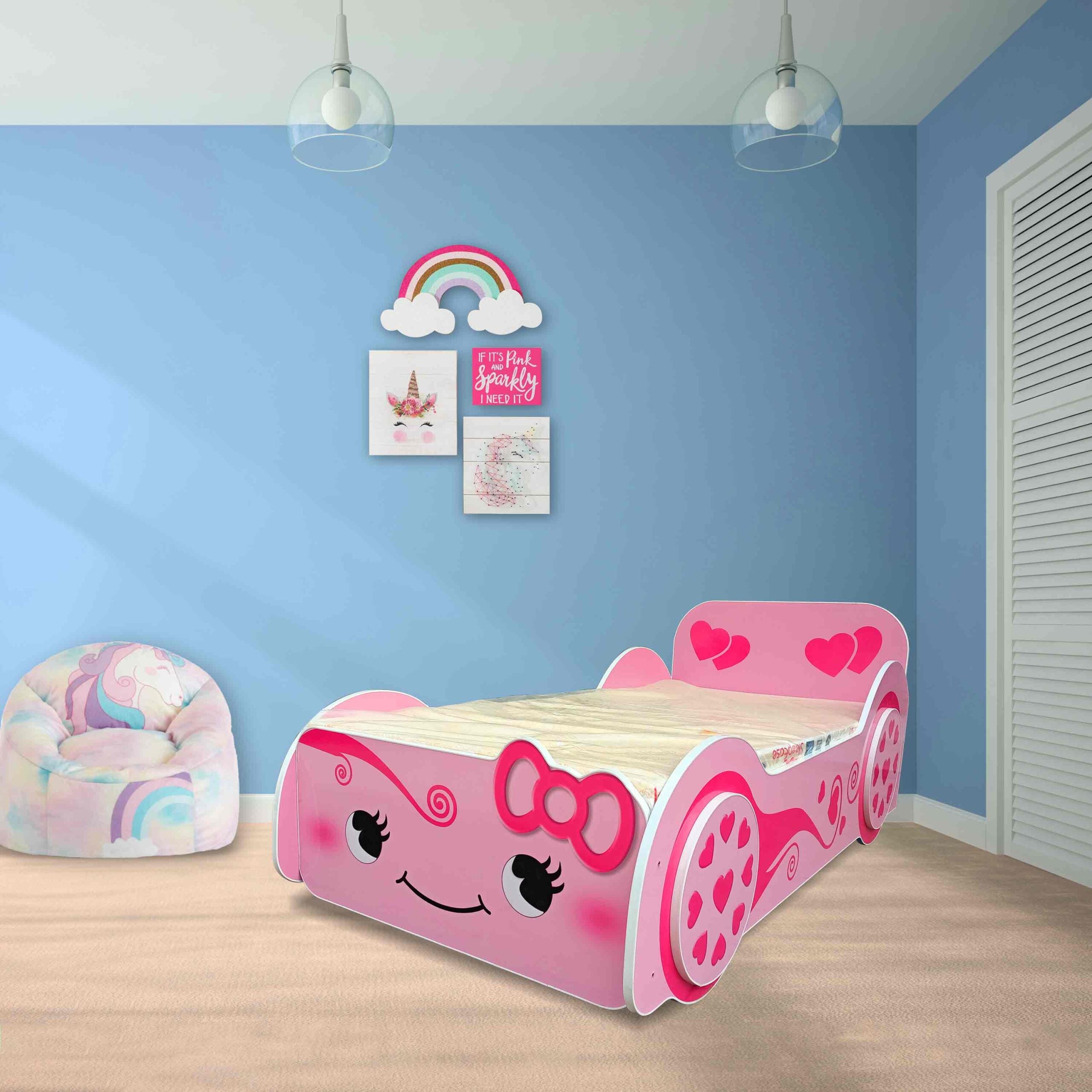 Single Bed – Smiley Pinky
